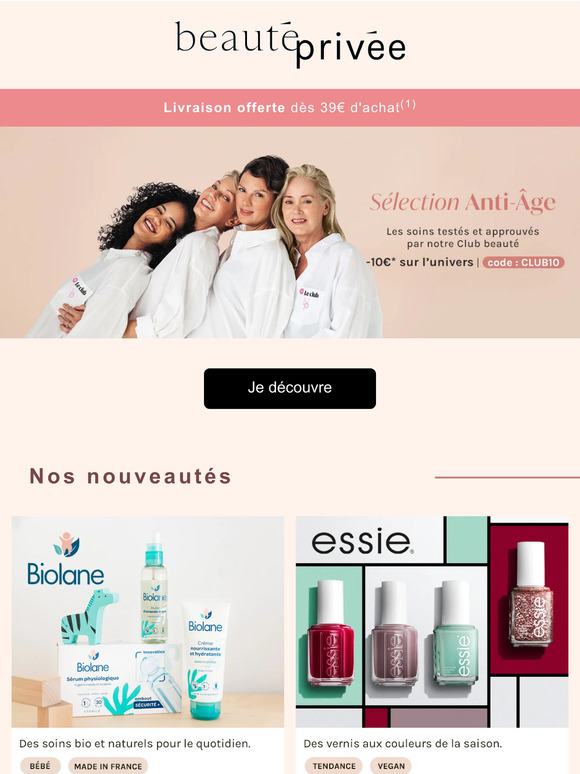 Biolane, Essie, Skin Chemists : découvrez nos nouvelles ventes ✨
