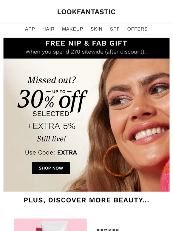 Missed Out? Up To 30% Off Still LIVE! 🤩