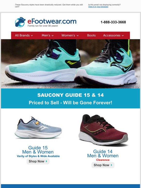 Saucony Guide 15 & 14- Priced to Sell!