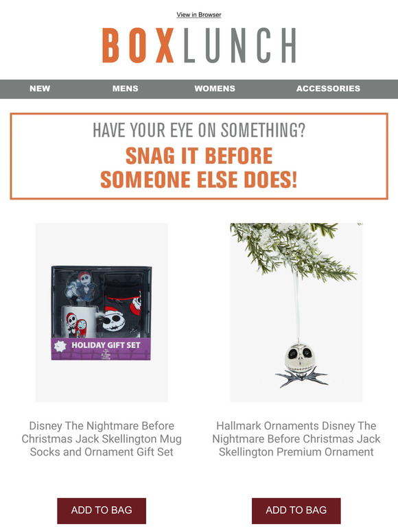 We saw you browsing–add this to your cart now!