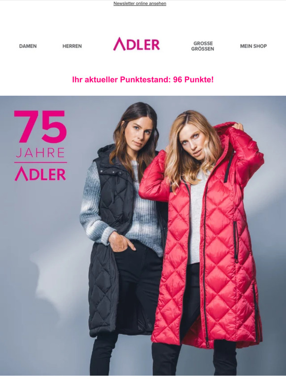 Adler Moden HerbstHighlights 75 Jahre ADLER Milled