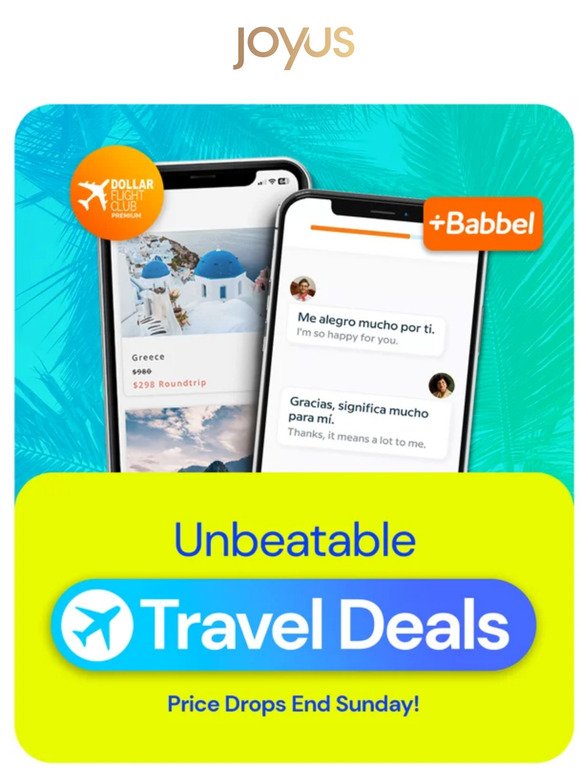 Travel Mode ON 🌎🌴 Deals Inside!