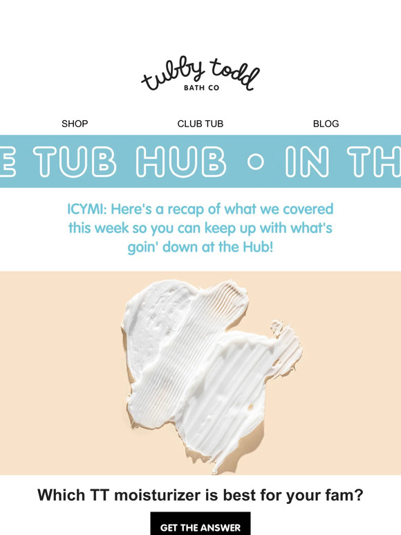 This Week in the Tub Hub