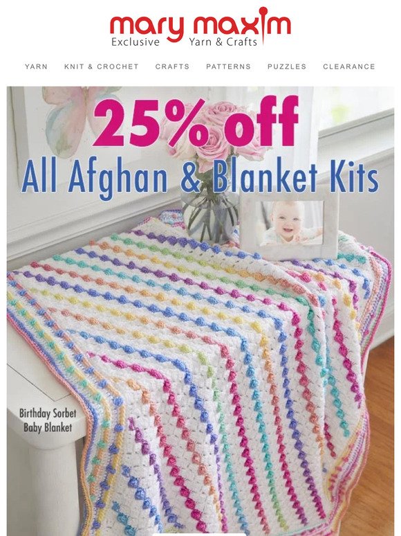 Get 25% Off your next afghan project!