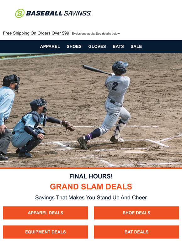Final Hours For Grand Slam Deals!