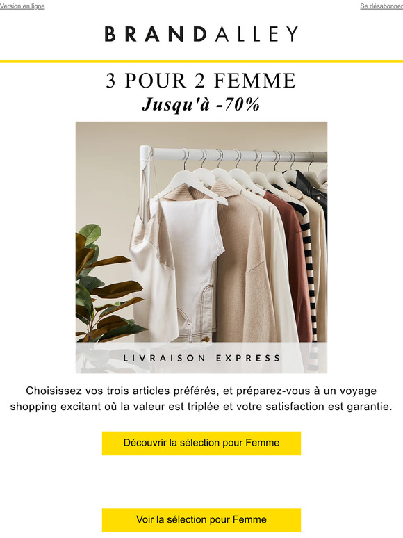 Notre offre 3 articles pour le prix de 2 continue !