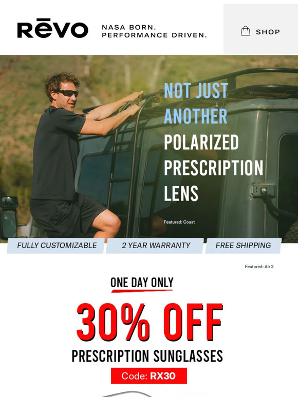 LAST CALL | 30% Off Prescription Sunglasses ⌛
