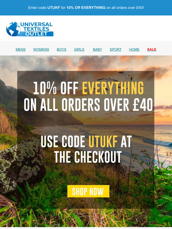 🌅 Hey , HURRY! 10% Off EVERYTHING Ends TODAY! 🌅