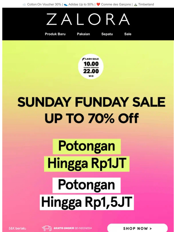 🌻🪁 SUNDAY FUNDAY UP TO 70% OFF