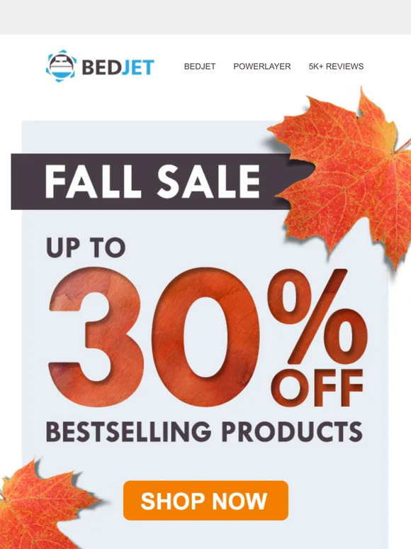 [Fall Sale] Cool, comfy, cozy climate control just for your bed. 🍂