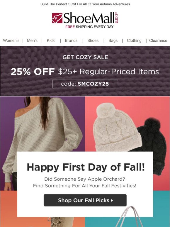 Fall Is Here! Take 25% Off These Must-Haves