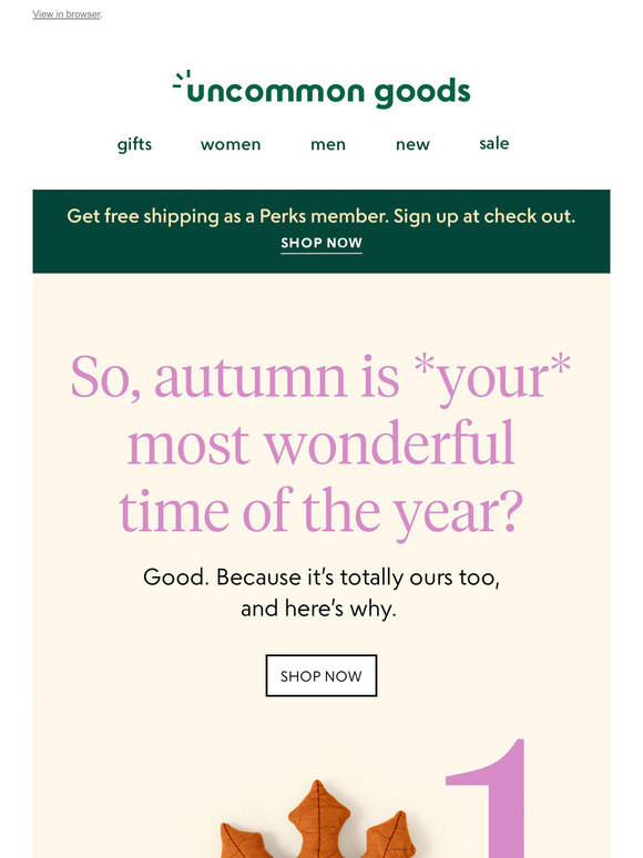 So, autumn is *your* most wonderful time of the year?