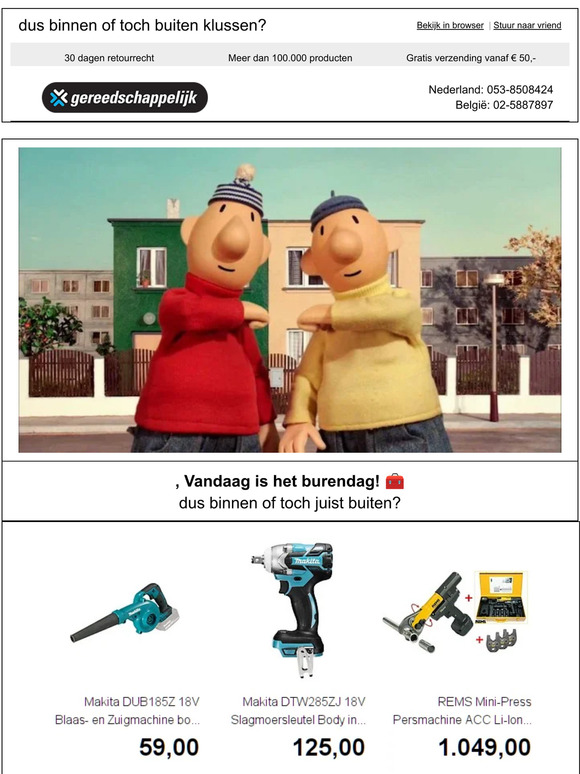 , Vandaag is het burendag! 🧰