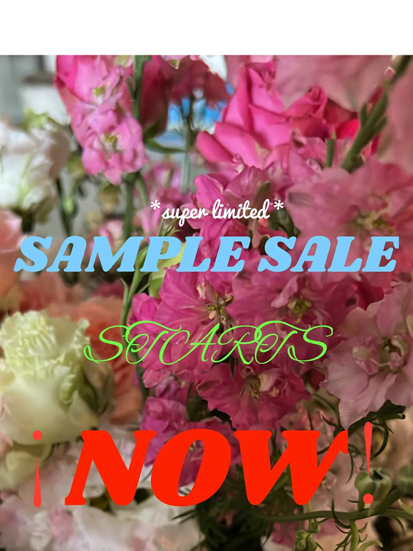 SALE STARTS NOW!