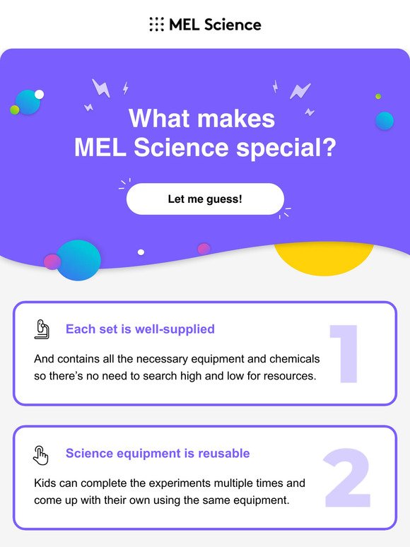 5 reasons why MEL Science is worth trying.