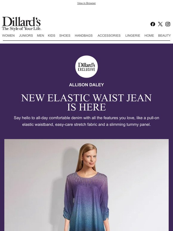 Allison Daley: New Elastic Waist Jean Is Here