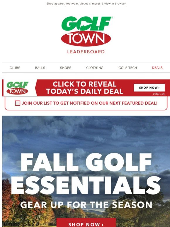Fall Golf Essentials 🍂