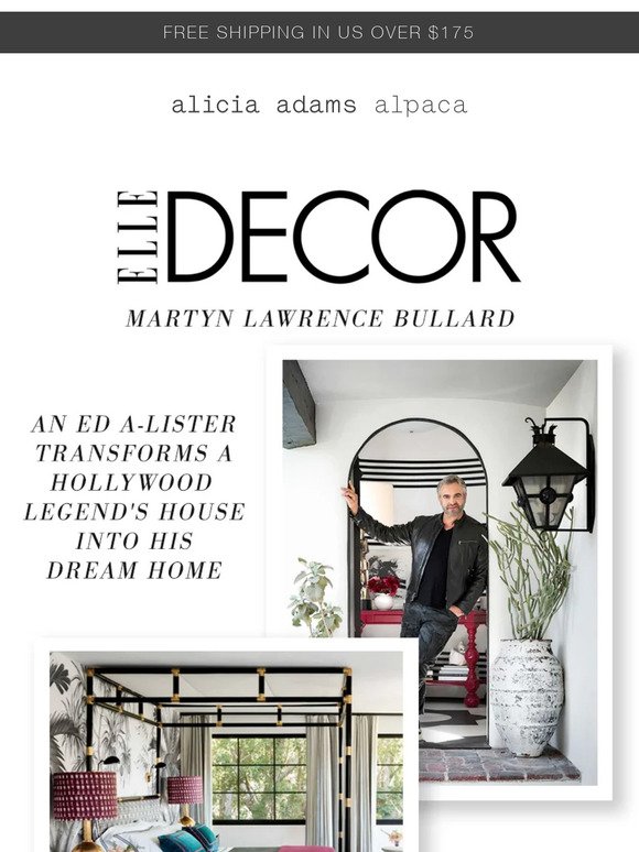 A Classic: Martyn Lawrence Bullard in Elle Decor