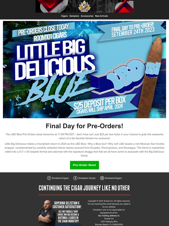 LBD Blue Pre-Orders Final Day