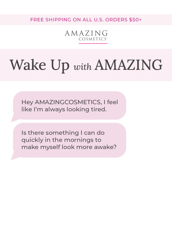 "What can I do to look more awake?"