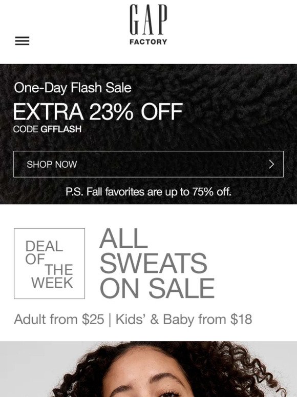 The FLASH SALE ends tonight