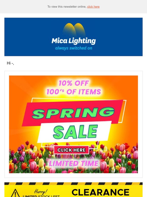 Spring Won't Last Forever - Neither will the SALE! ⏰