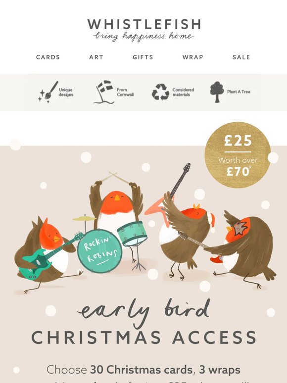 Early bird Christmas access inside🎄