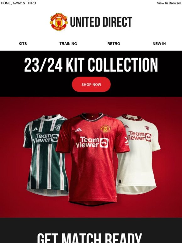Your Matchday Look! Discover 23/24 Kit Collection Now!