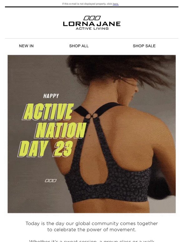Active Nation Day 2023 is here!!! Save with 25% off 🤩