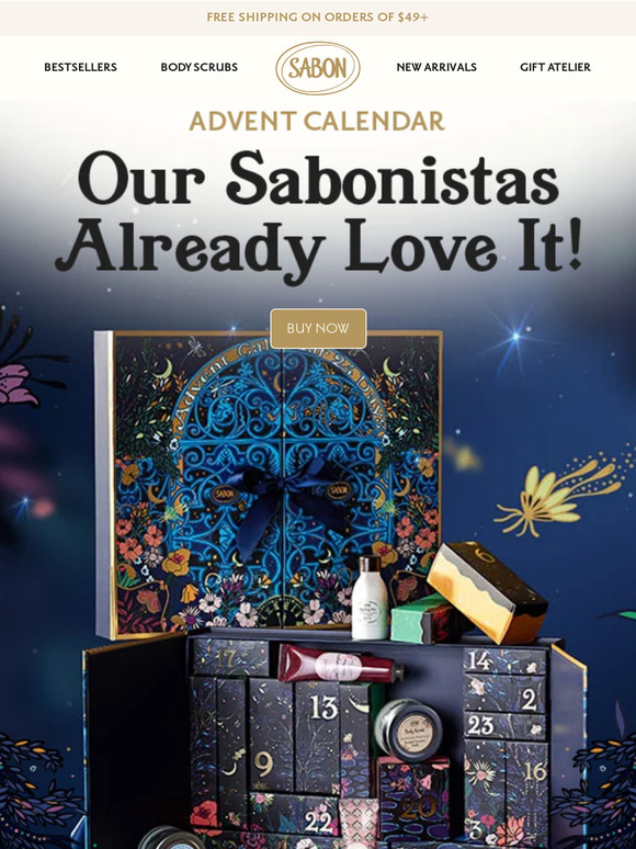 Sabon Our Sabonistas Love the Advent Calendar Milled
