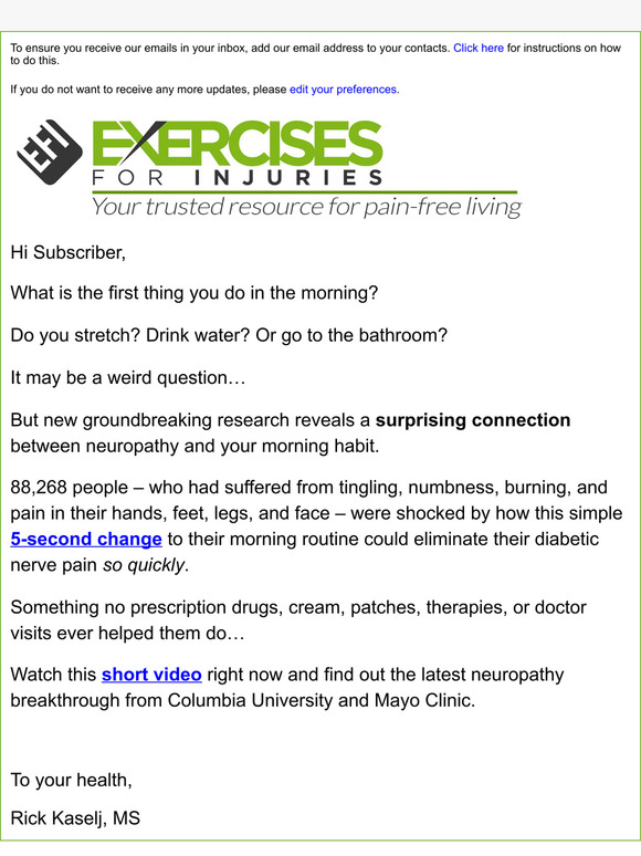 home neuropathy fix
