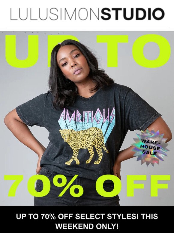 Did you hear?? Up to 70% off!