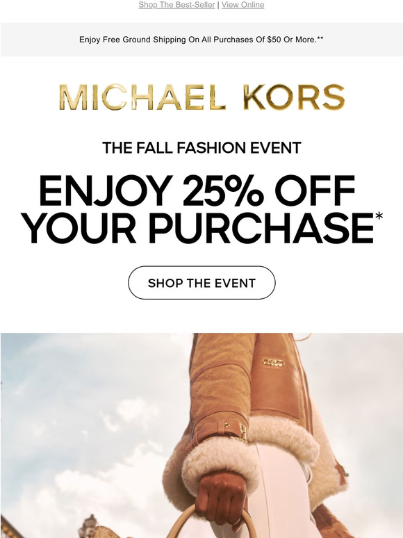 Michael Kors Is Giving Us 25% Off Our Entire Purchase for Spring