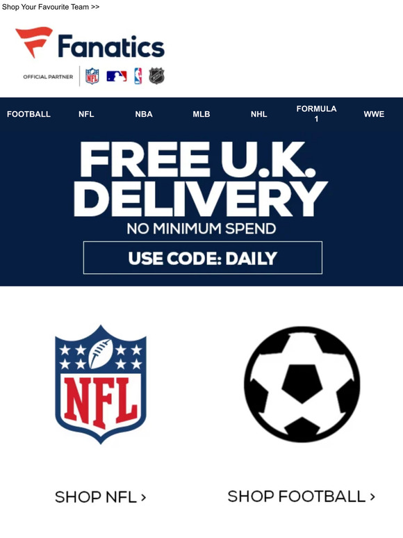 WEEKEND TREAT  30% Off ALL LEAGUES - Fanatics