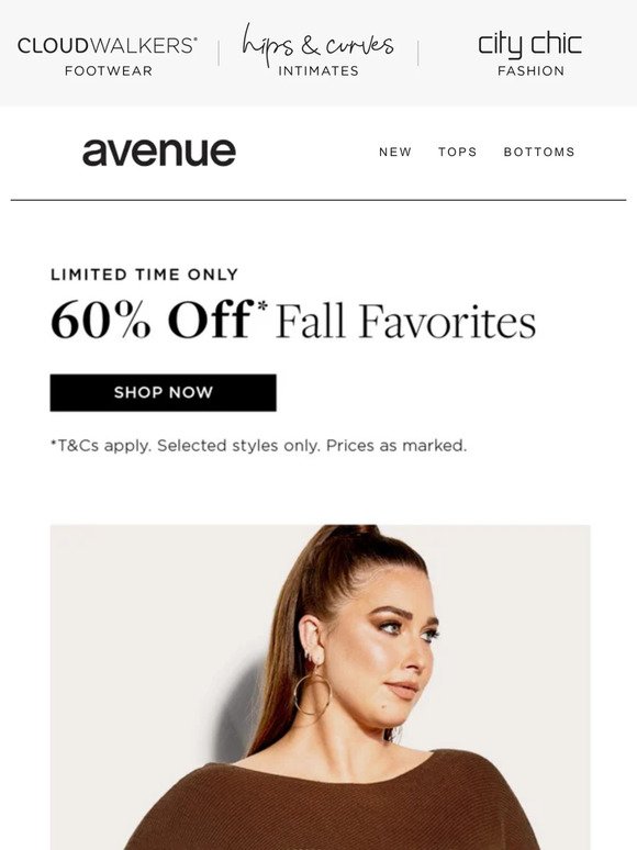 On NOW: 60% Off* Fall Favorites