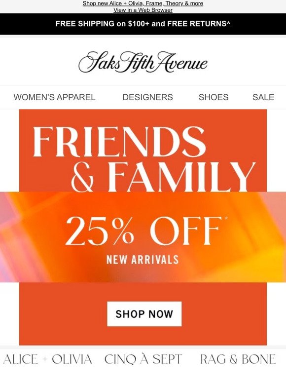 Friends don't let friends miss 25% off new arrivals + Ready to get your Moncler item & more?
