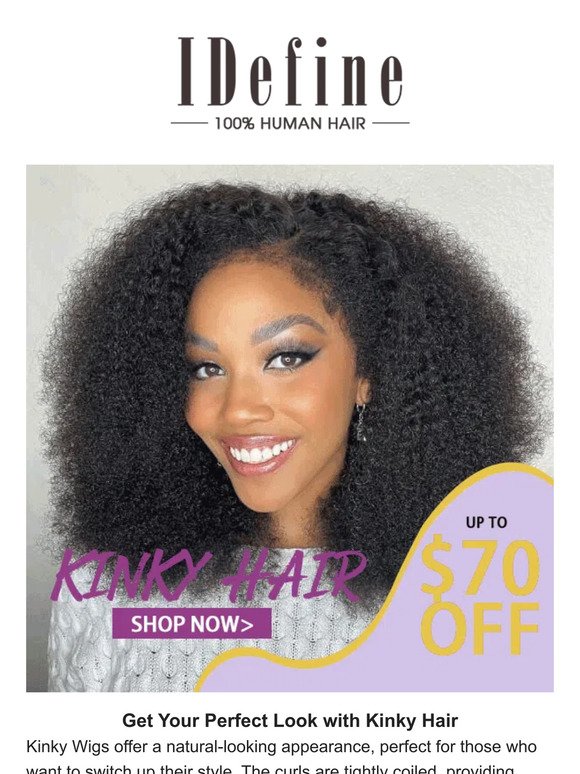 Get Your Perfect Look With Kinky Curly Wig From IDEFINEWIG