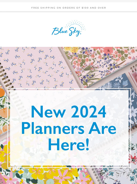 Blue Sky JUST LAUNCHED 2024 Planners! Milled