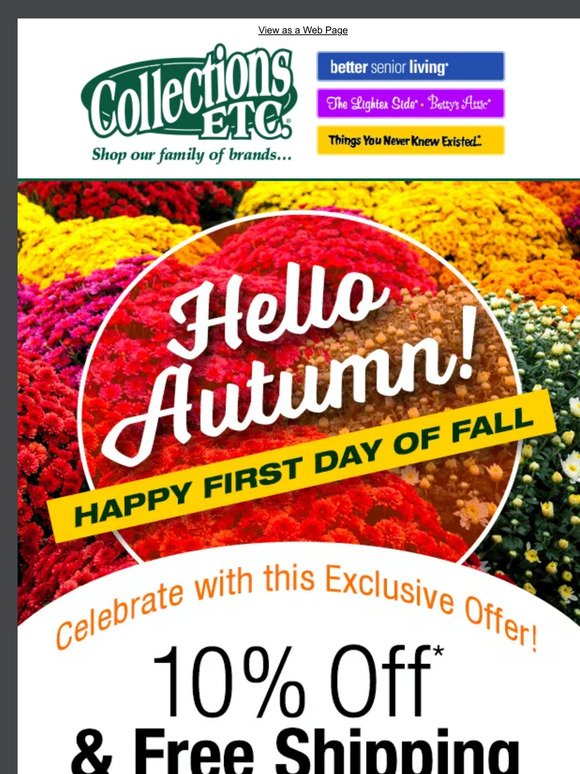 Celebrate the Season: Hello Autumn with Exclusive Discount 🍂