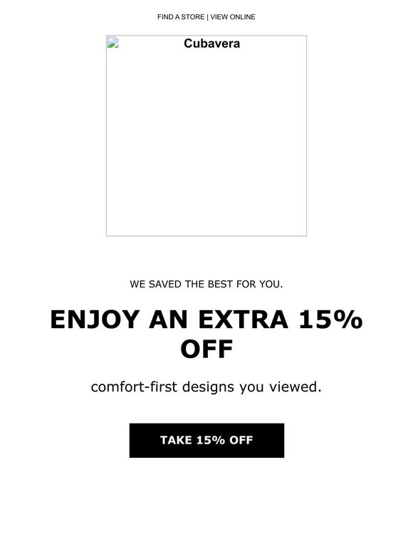Take an extra 15% off iconic style