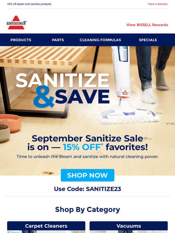 Goodbye, germs. 🦠 Sanitize Sale is here!