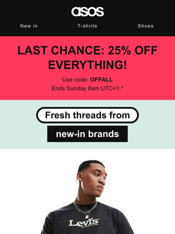 Last chance!! 25% off everything 🗣️
