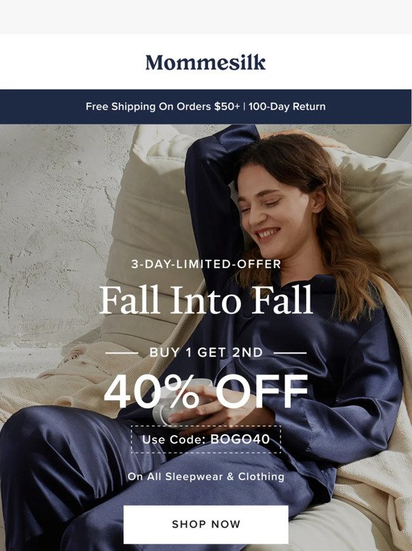 Fall into Fall: soft and cozy silk nightwear