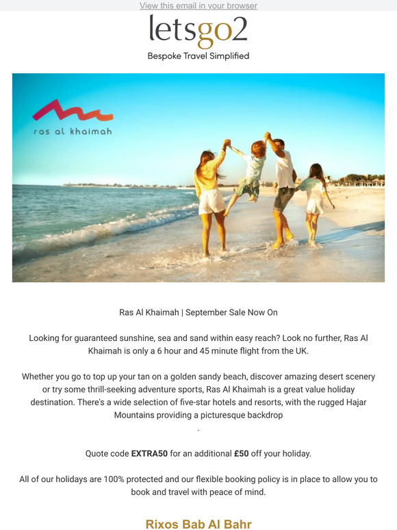 Ras Al Khaimah | September Sale Now On