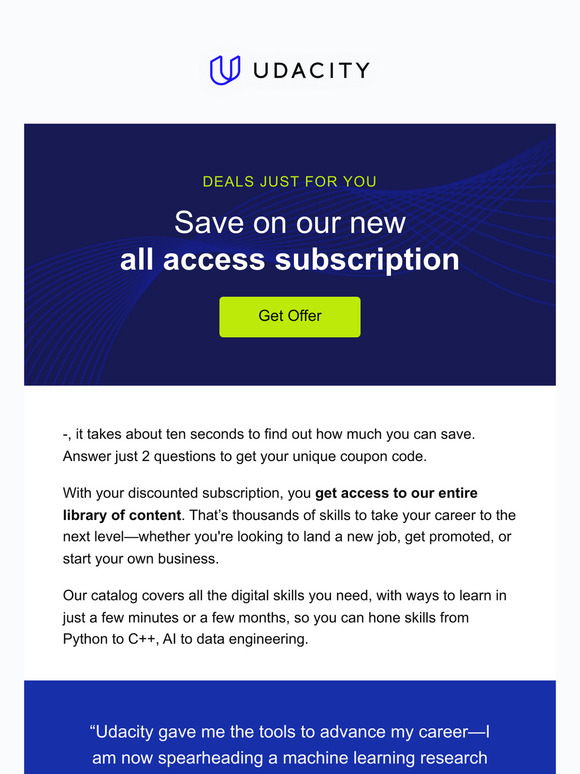 Pssst! This deal is just for you, —