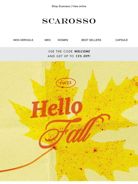 Hello Fall! Shop sale now