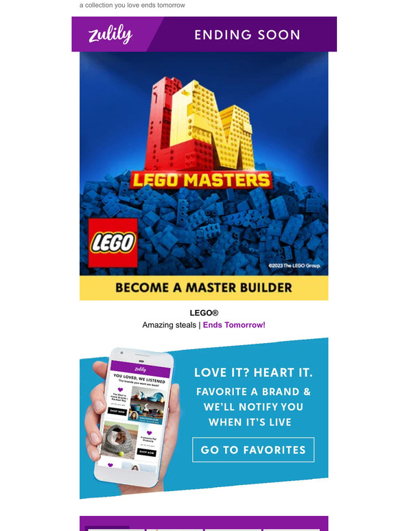 LEGO® ends soon!