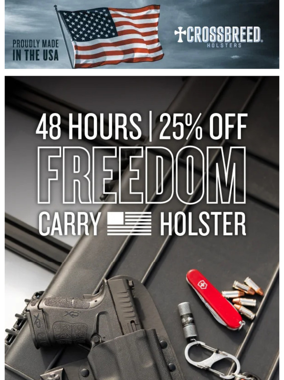 Weekend Special: 25% Off Freedom Carry