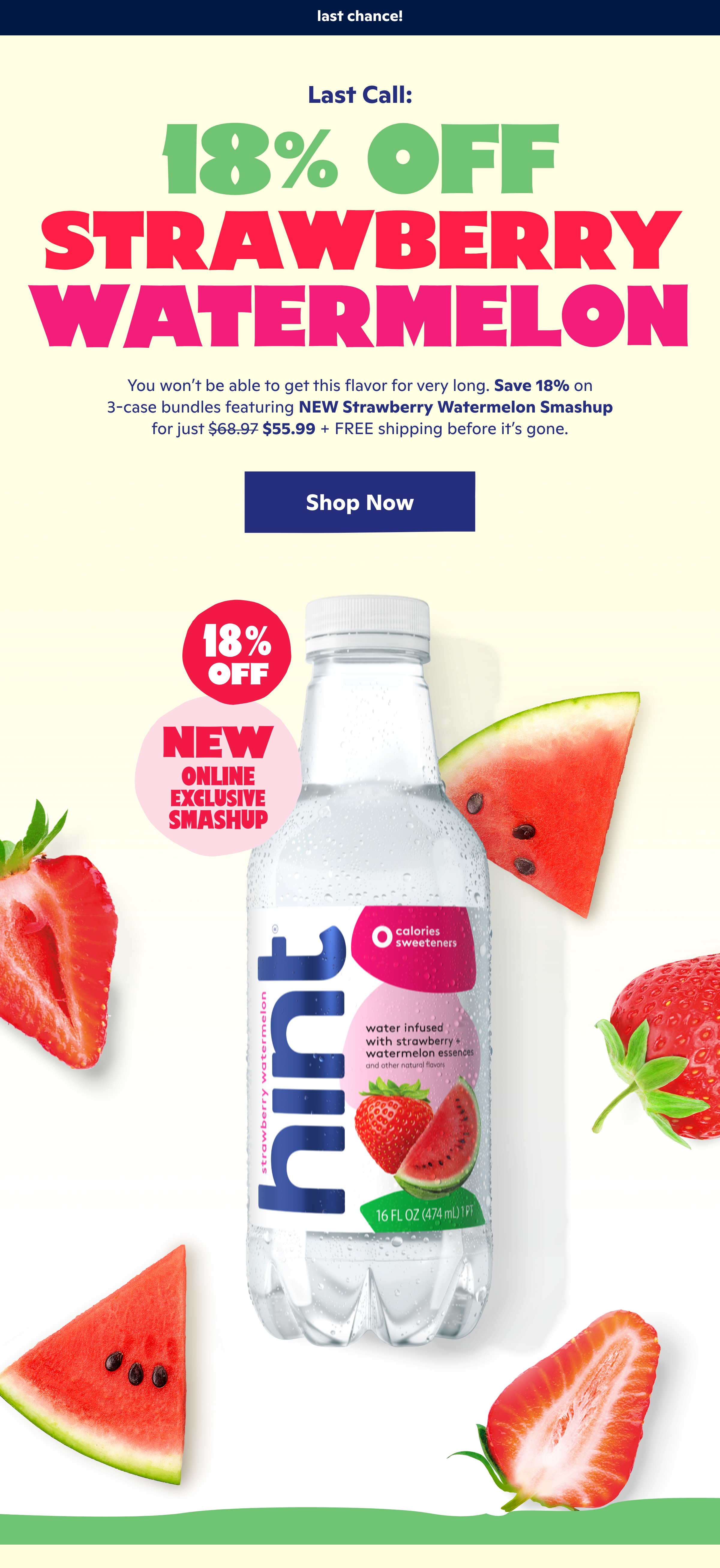 Hint Water: Strawberry Watermelon is going away! | Milled