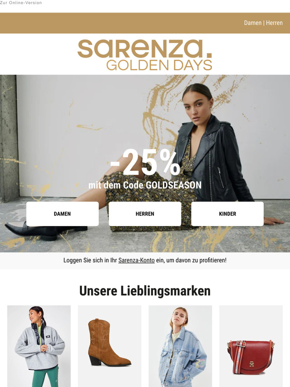-25% auf New Balance, Adidas, Levi's...💛